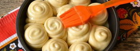 пампушки-завитушки из готового дрожжевого теста. Шаг 12