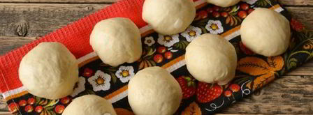 пампушки-завитушки из готового дрожжевого теста. Шаг 4