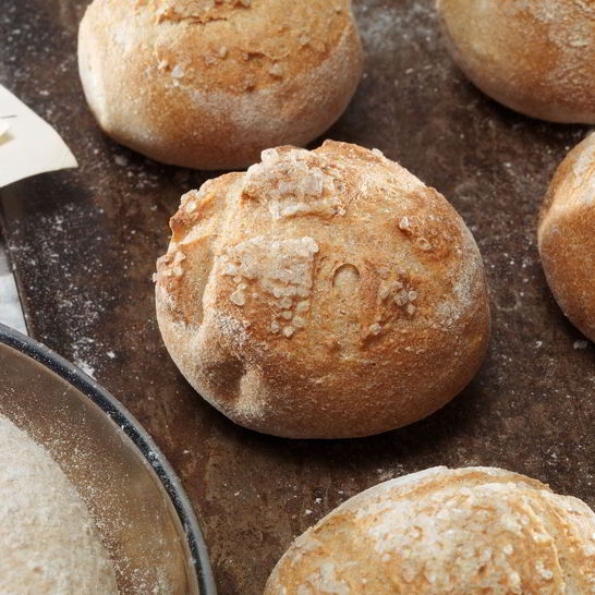 Рецепт пшенично-цельнозерновых булочки