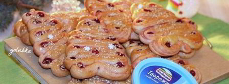 рождественские булочки-елочки. Шаг 15