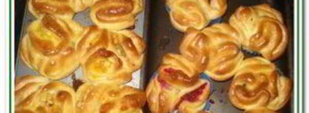 сдобные булочки с разной начинкой. Шаг 14