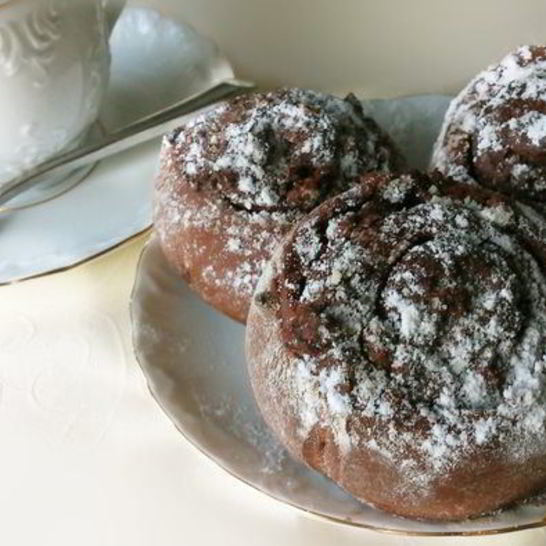 Рецепт шоколадных булочек с начинкой