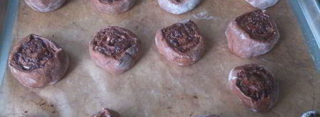 шоколадные булочки с начинкой. Шаг 7