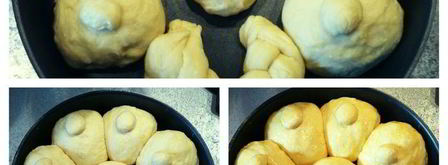 творожные булочки с шафраном. Шаг 6