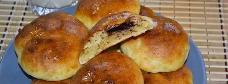 творожные булочки с шоколадом. Шаг 10