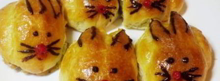 творожные булочки зайчики. Шаг 15