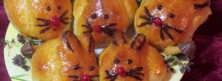 творожные булочки зайчики. Шаг 16