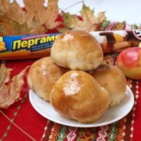 Рецепт воздушных булочек с яблоками