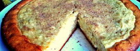 заливная ватрушка с бананами. Шаг 12