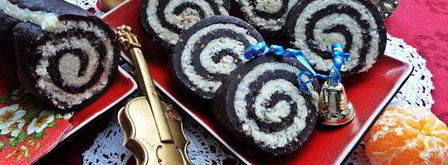 быстрый кокосово-шоколадный рулет. Шаг 15