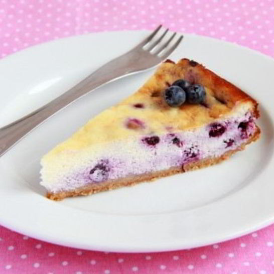 Рецепт черничного чизкейка со сливками