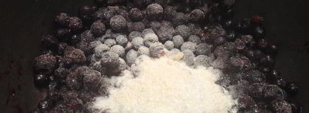 чизкейк из творога с черничным топпингом. Шаг 9