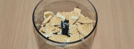 чизкейк на овсяной основе с вишней. Шаг 3