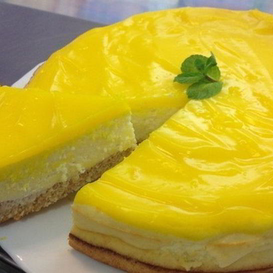 Рецепт чизкейка нью-йорк с лимонным топпингом