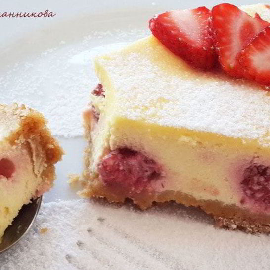 Рецепт чизкейка с клубникой