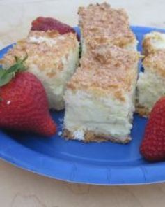 Чизкейк с кокосовой пеной