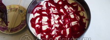 чизкейк с малиной. Шаг 10