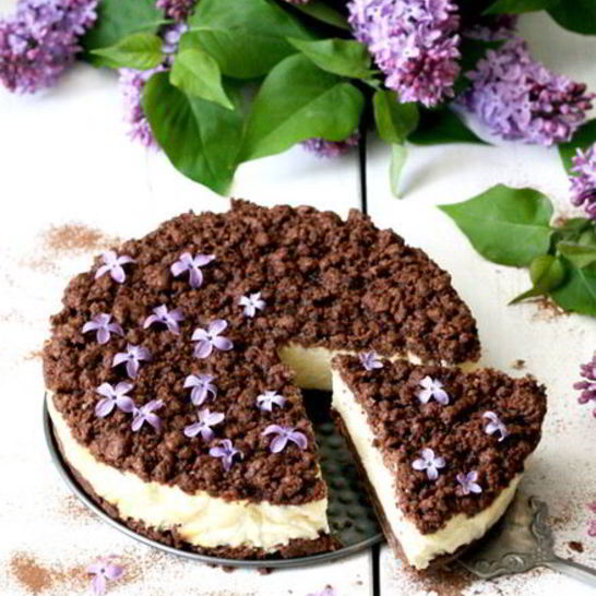 Рецепт чизкейка с шоколадной крошкой