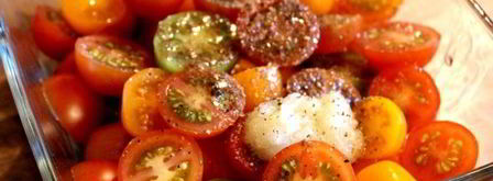 чизкейк с сыром джюгас и помидорным салатом. Шаг 4