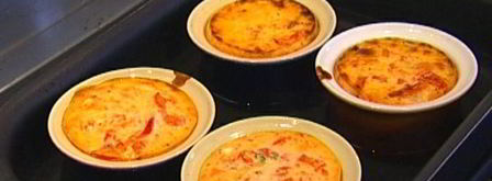 чизкейки со сладким перцем на листьях салата. Шаг 5