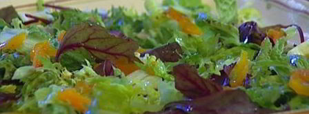 чизкейки со сладким перцем на листьях салата. Шаг 10