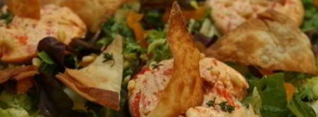 чизкейки со сладким перцем на листьях салата. Шаг 11