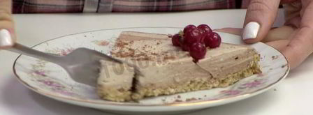 фитнес чизкейк с творогом, какао, бананами и овсянкой. Шаг 9