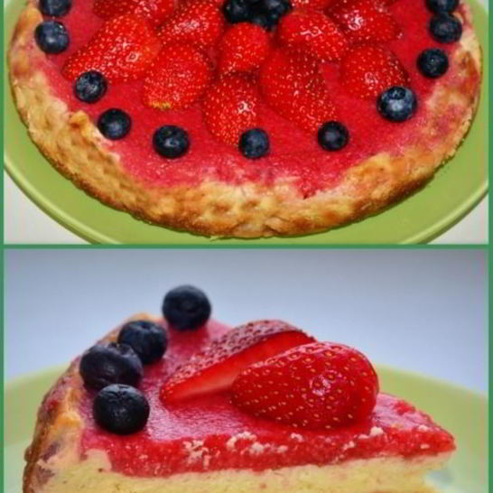 Рецепт клубничного чизкейка в мультиварке