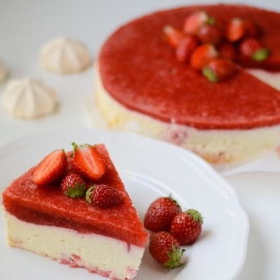Рецепт клубничного чизкейка