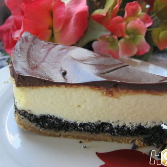 Рецепт лимонного чизкейка с маком и шоколадом