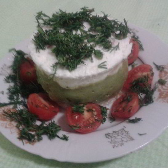 Рецепт ложного чизкейка с авокадо и лососем