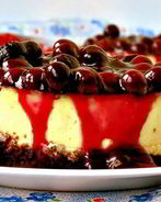 Мини-чизкейки с черничным соусом