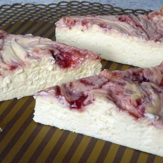 Рецепт мраморного чизкейка без основы