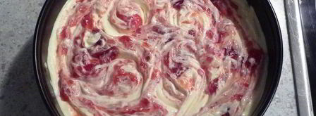 мраморный чизкейк без основы. Шаг 2