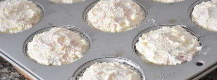 порционные закусочные чизкейки с ветчиной. Шаг 13