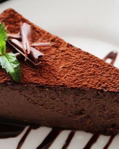 Простой шоколадный чизкейк без выпечки