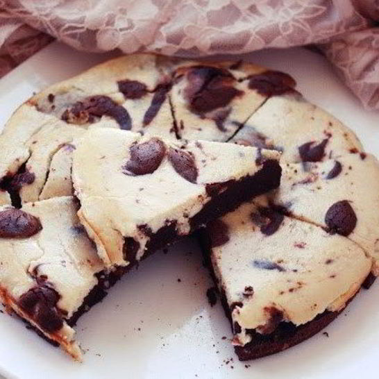 Рецепт шоколадна-бананового брауни-чизкейк