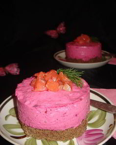 Свекольный чизкейк с форелью