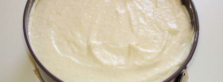 ванильный чизкейк с вишневым соусом. Шаг 5