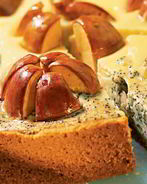 Яблочно-творожный чизкейк с маком