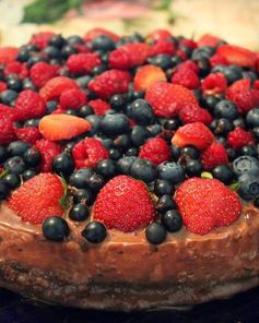 Ягодный чизкейк без выпечки