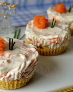 Закусочные мини-чизкейки со слабосоленой семгой