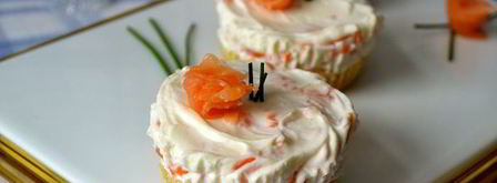 закусочные мини-чизкейки со слабосоленой семгой. Шаг 12