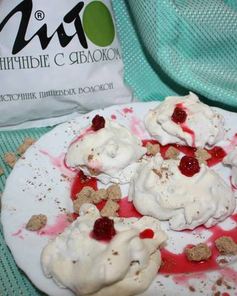 Десерт Хворост под снегом