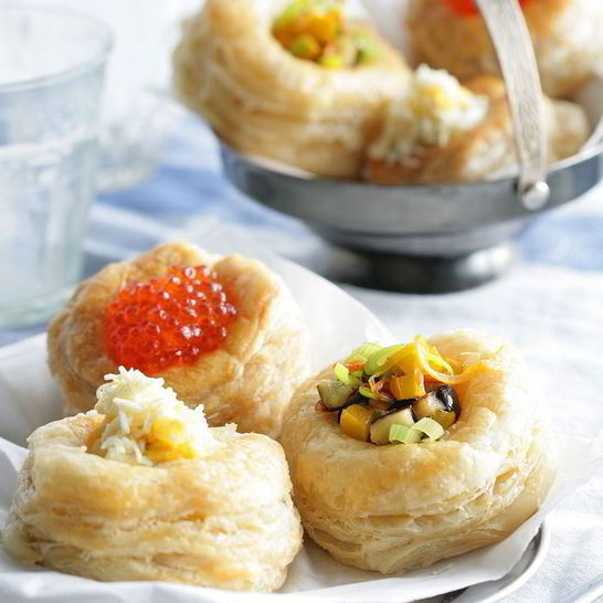 Рецепт фаршированных волованов