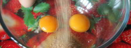 гречишный кекс с шоколадом, изюмом и тыквенными семечками. Шаг 3