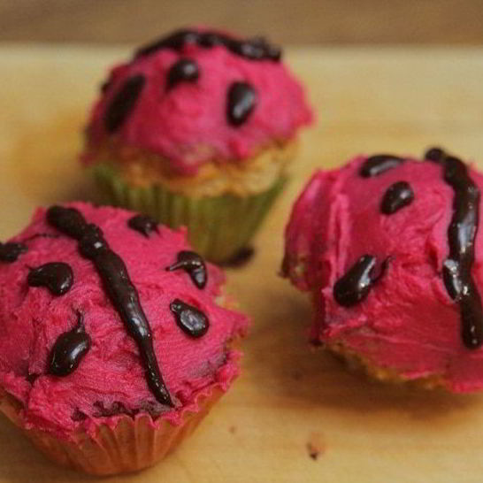 Рецепт капкейков божьи коровки