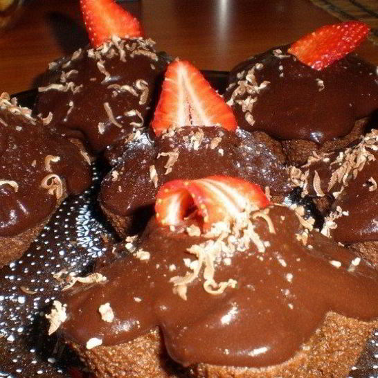 Рецепт капкейков шоколадных со сметанным кремом