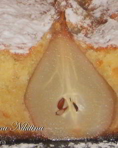 Кекс кардамоновый с пьяной грушей