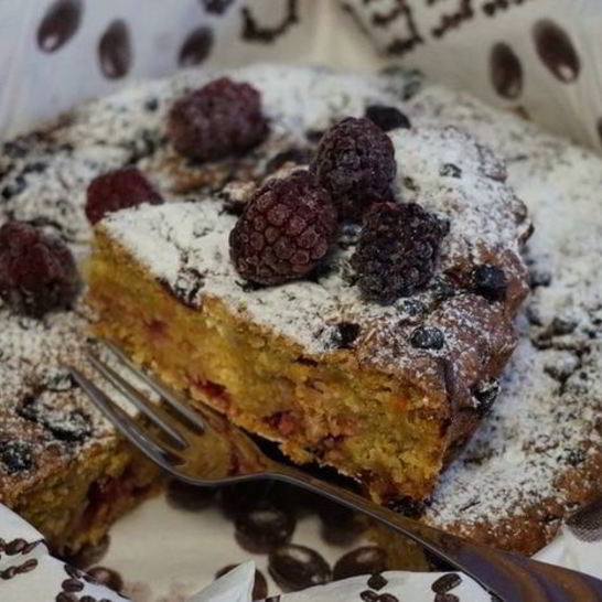 Рецепт кекса морковно-апельсиновый с брусникой